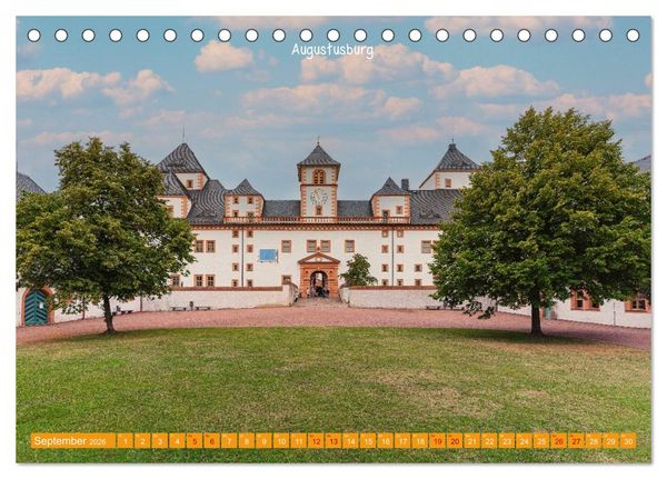 Produktbild: Mitteldeutschland - Landschaft und Kulturdenkmale (Tischkalender 2026 DIN A5 quer), CALVENDO Monatskalender