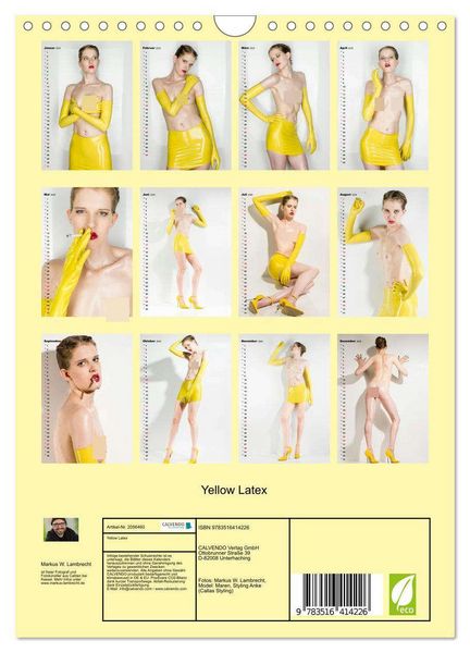 Produktbild: Yellow Latex (Wandkalender 2026 DIN A4 hoch), CALVENDO Monatskalender