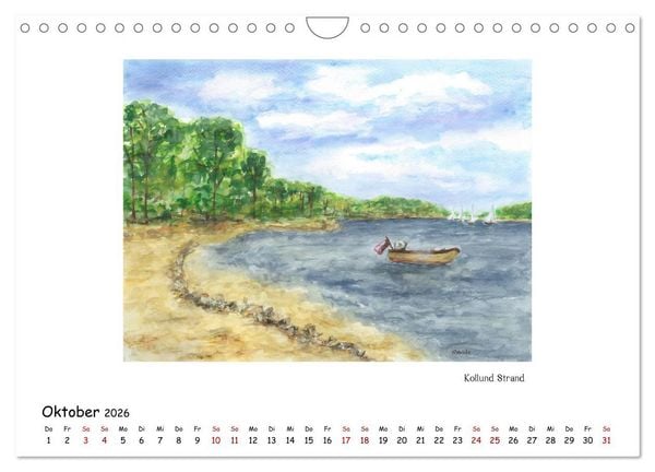 Produktbild: Die Flensburger F&ouml;rde (Wandkalender 2026 DIN A4 quer), CALVENDO Monatskalender