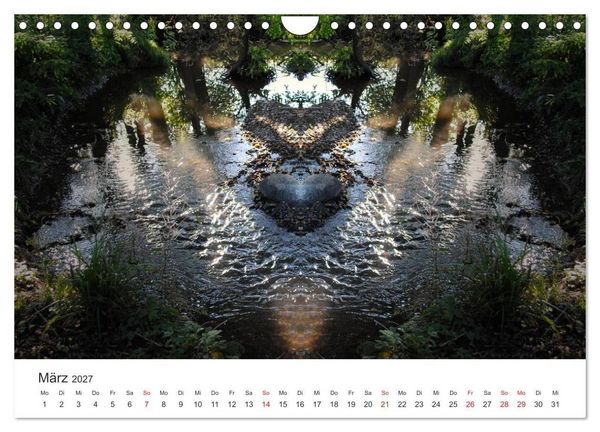Produktbild: Spiegelwelten - Natur anders sehen (Wandkalender 2027 DIN A4 quer), CALVENDO Monatskalender