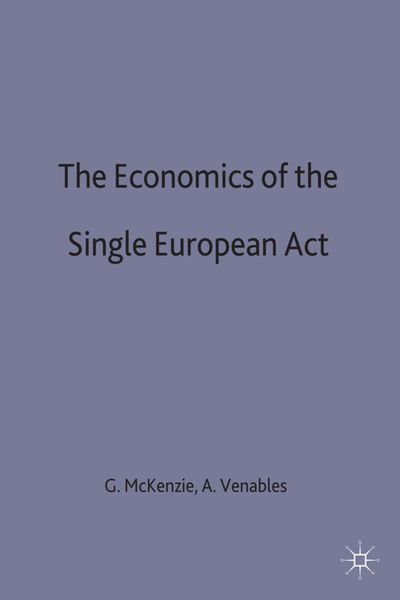 Produktbild: The Economics of the Single European Act