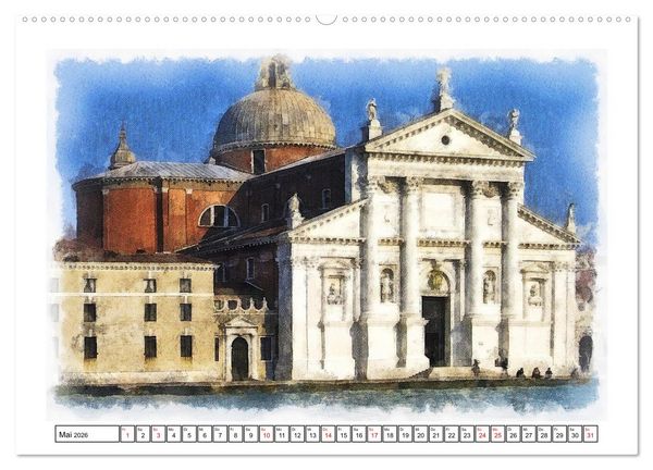 Produktbild: F&uuml;nfzehn Jahrhunderte Kirchenbau (hochwertiger Premium Wandkalender 2026 DIN A2 quer), Kunstdruck in Hochglanz