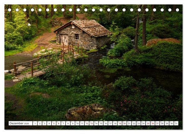 Produktbild: Natur im Aostatal (Tischkalender 2026 DIN A5 quer), CALVENDO Monatskalender