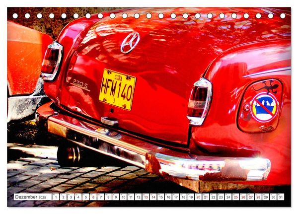 Produktbild: Best of Ponton - Der Klassiker von Mercedes-Benz in Kuba (Tischkalender 2025 DIN A5 quer), CALVENDO Monatskalender