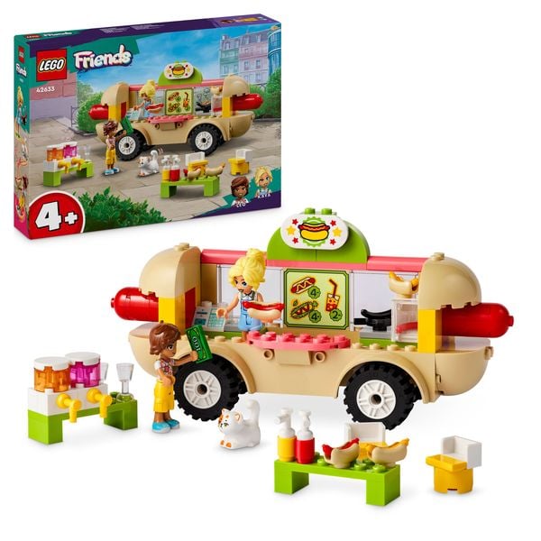 LEGO Friends 42633 Hotdog-Truck Set ab 4 Jahre, Fahrzeug-Spielzeug