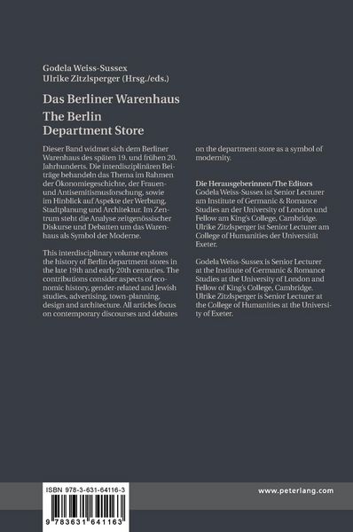 Produktbild: Das Berliner Warenhaus- The Berlin Department Store