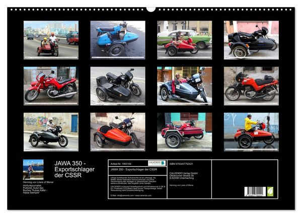 Produktbild: JAWA 350 - Exportschlager der CSSR (Wandkalender 2026 DIN A2 quer), CALVENDO Monatskalender