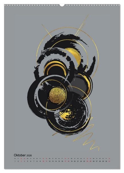 Produktbild: GRAFISCHE KUNST (hochwertiger Premium Wandkalender 2026 DIN A2 hoch), Kunstdruck in Hochglanz