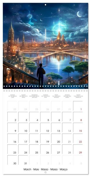 Produktbild: DISTANT WORLDS Explore the universe (Wall Calendar 2026 12 &times; 12 Inch) CALVENDO 12 Month Wall Calendar