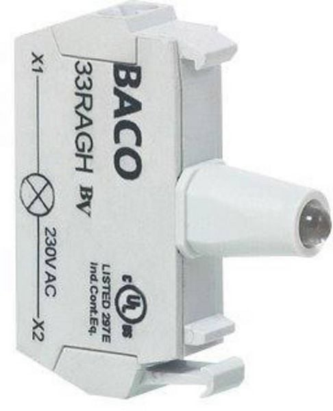 Produktbild: BACO 33RAGL LED-Element Gr&uuml;n 12 V/DC, 24 V/DC 1St.