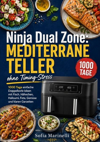 Produktbild: Ninja Dual Zone: Mediterrane Teller ohne Timing-Stress