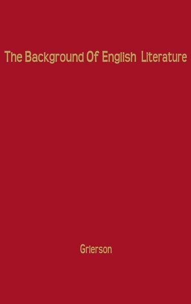 Produktbild: The Background of English Literature