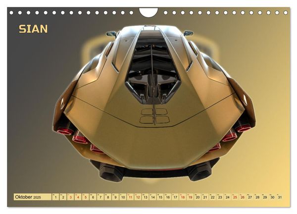 Produktbild: Ikonen der Automobilkunst (Wandkalender 2025 DIN A4 quer), CALVENDO Monatskalender