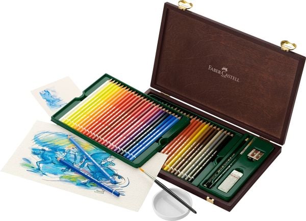 Produktbild: Faber-Castell Aquarellstifte Albrecht D&uuml;rer, 48er Set Holzkoffer