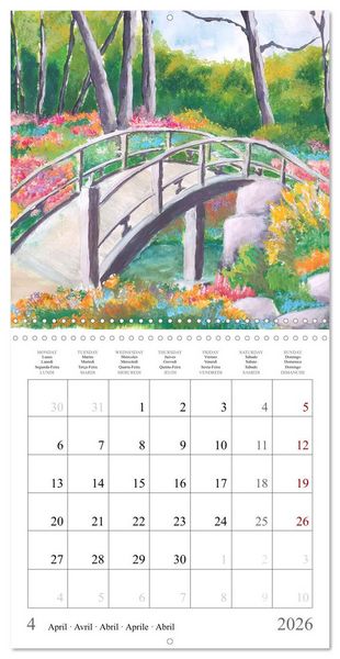 Produktbild: Painted landscapes dressed in seasonal colours (Wall Calendar 2026 12 &times; 12 Inch) CALVENDO 12 Month Wall Calendar