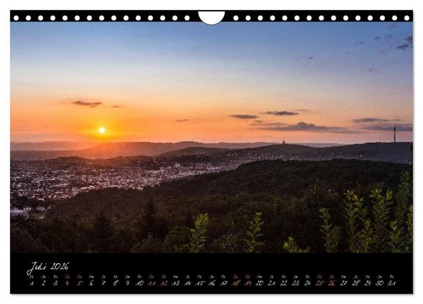 Produktbild: STUTTGART 2026 auf den zweiten Blick (Wandkalender 2026 DIN A4 quer), CALVENDO Monatskalender
