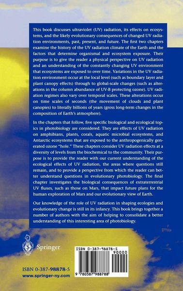 Produktbild: Ecosystems, Evolution, and Ultraviolet Radiation