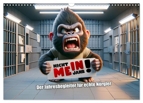 Nicht mein Jahr: Der Jahresbegleiter für echte Nörgler (Wandkalender 2026 DIN A3 quer), CALVENDO Monatskalender