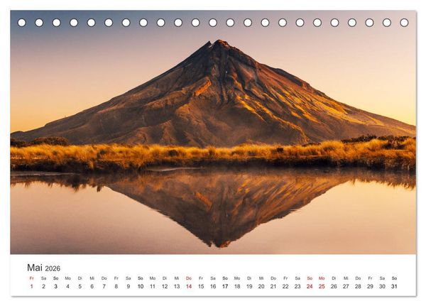 Produktbild: Naturschauspiel Neuseeland (Tischkalender 2026 DIN A5 quer), CALVENDO Monatskalender