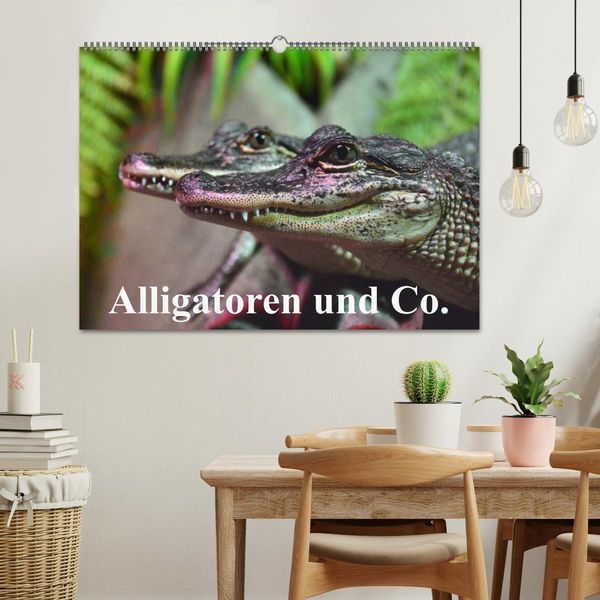 Produktbild: Alligatoren und Co. (Wandkalender 2026 DIN A2 quer), CALVENDO Monatskalender