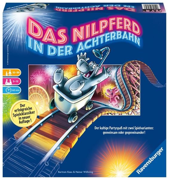 Produktbild: Das Nilpferd in der Achterbahn - Gesellschaftsspiel & Brettspiel ab 10 Jahre
