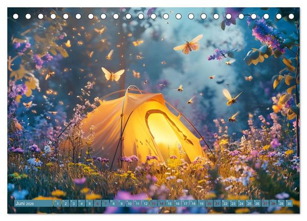 Produktbild: Camping Extreme (Tischkalender 2026 DIN A5 quer), CALVENDO Monatskalender