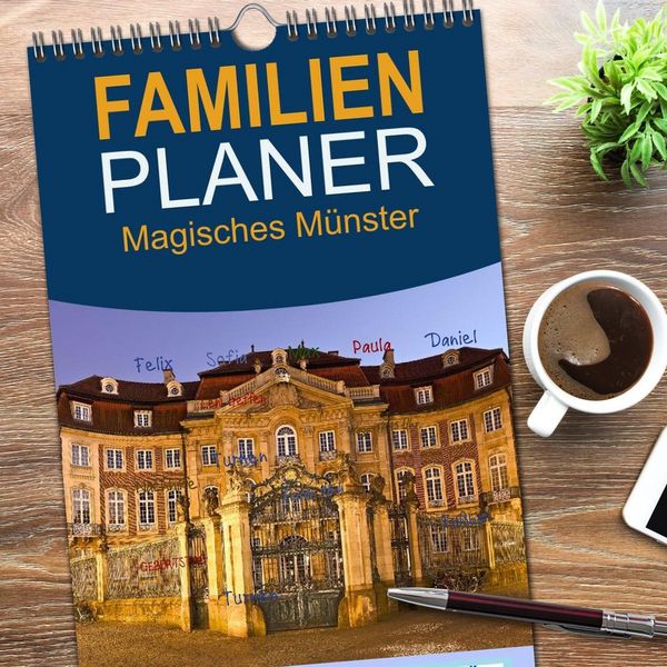 Produktbild: Familienplaner 2026 - Magisches M&uuml;nster mit 5 Spalten (Wandkalender, 21 x 45 cm) CALVENDO