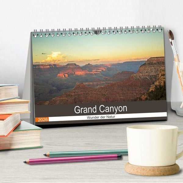 Produktbild: Grand Canyon - Wunder der Natur (Tischkalender 2026 DIN A5 quer), CALVENDO Monatskalender