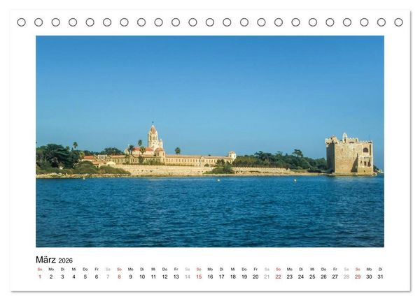 Produktbild: Cote d'Azur - Im Licht der blauen K&uuml;ste (Tischkalender 2026 DIN A5 quer), CALVENDO Monatskalender