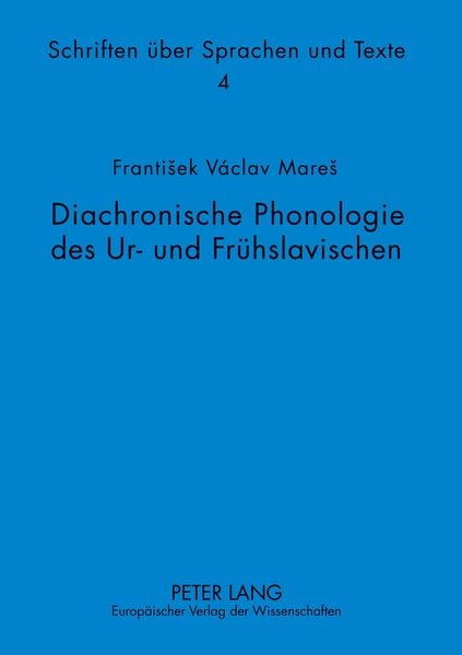 Produktbild: Diachronische Phonologie des Ur- und Fr&uuml;hslavischen