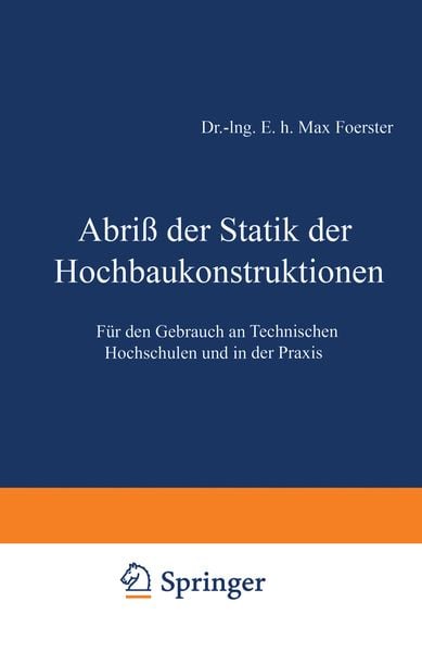 Produktbild: Abri&szlig; der Statik der Hochbaukonstruktionen