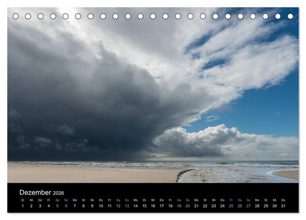 Produktbild: Wolken &uuml;ber D&auml;nemark (Tischkalender 2026 DIN A5 quer), CALVENDO Monatskalender