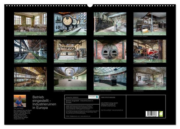 Produktbild: Betrieb eingestellt - Industrieruinen in Europa (Wandkalender 2026 DIN A2 quer), CALVENDO Monatskalender