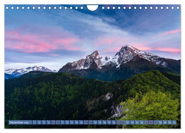 Produktbild: Unterwegs im Berchtesgadener Land 2026 (Wandkalender 2026 DIN A4 quer), CALVENDO Monatskalender