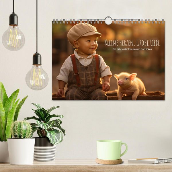 Produktbild: Kleine Herzen, Gro&szlig;e Liebe: Ein Jahr voller Freude und Entz&uuml;cken (Wandkalender 2026 DIN A4 quer), CALVENDO Monatskalender