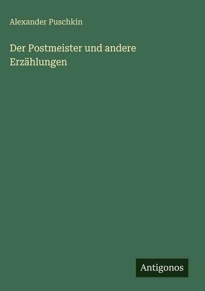 Produktbild: Der Postmeister und andere Erz&auml;hlungen