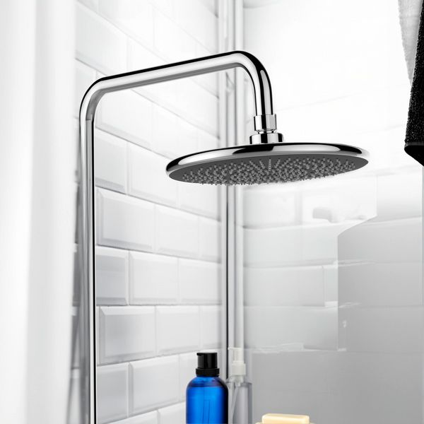 Produktbild: Regenduschkopf Watersaving &Oslash; 22,5 cm, Universal-Kopfbrause mit Wasserspar-System