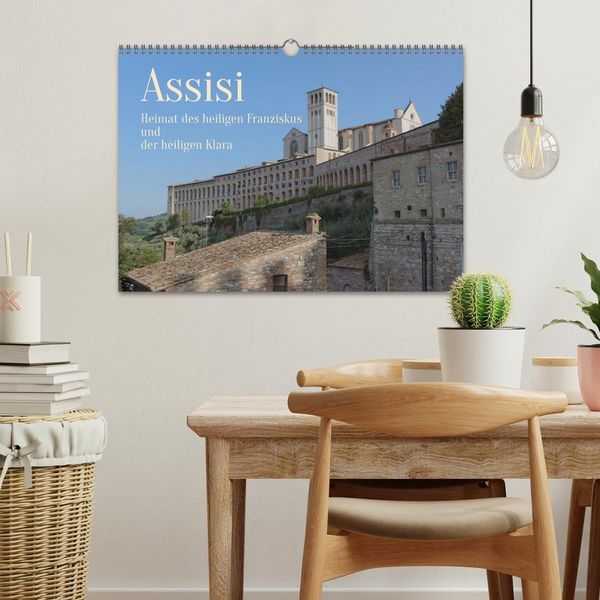 Produktbild: Assisi - Die Heimat des heiligen Franziskus und der heiligen Klara (Wandkalender 2026 DIN A3 quer), CALVENDO Monatskalender