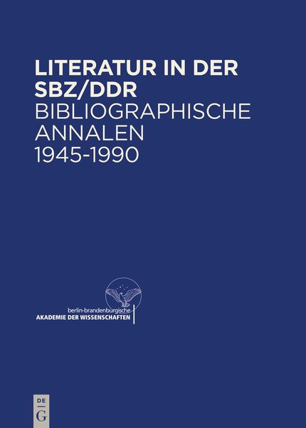 Produktbild: Literatur in der SBZ/DDR