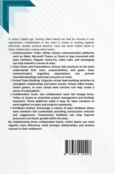 Produktbild: Thriving Online Teams: Collaboration Hacks