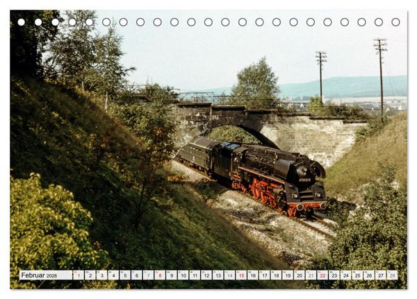 Produktbild: Reichsbahn in Color (Tischkalender 2026 DIN A5 quer), CALVENDO Monatskalender