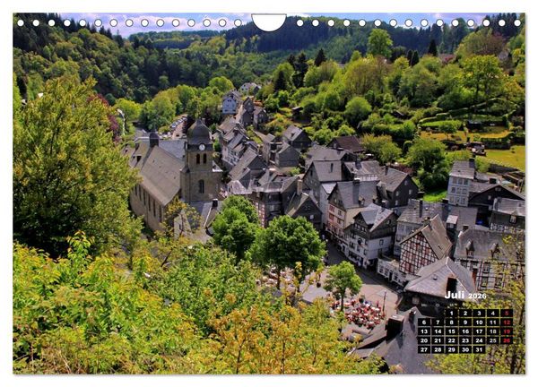Produktbild: Eine Perle in der Eifel - Monschau (Wandkalender 2026 DIN A4 quer), CALVENDO Monatskalender