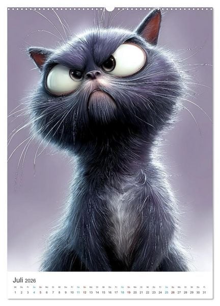 Produktbild: Miau & Mauz (Wandkalender 2026 DIN A2 hoch), CALVENDO Monatskalender