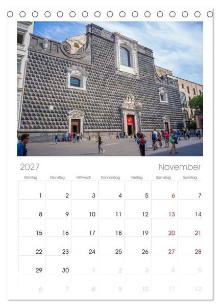 Produktbild: Tischplaner 2027 - Wundersch&ouml;nes Neapel - Bella Napoli (A5 Tischkalender zum Aufstellen) CALVENDO