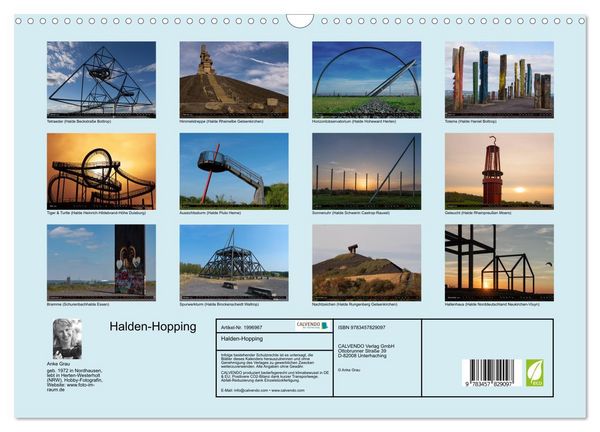 Produktbild: Halden-Hopping (Wandkalender 2026 DIN A3 quer), CALVENDO Monatskalender