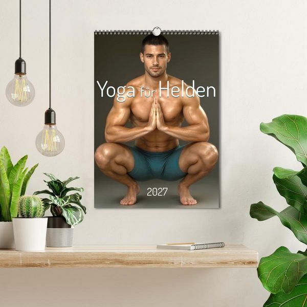 Produktbild: Yoga f&uuml;r Helden (Wandkalender 2027 DIN A3 hoch), CALVENDO Monatskalender