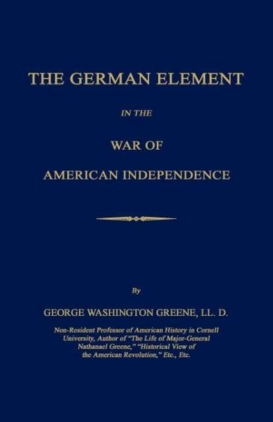 Produktbild: The German Element in the War of American Independence