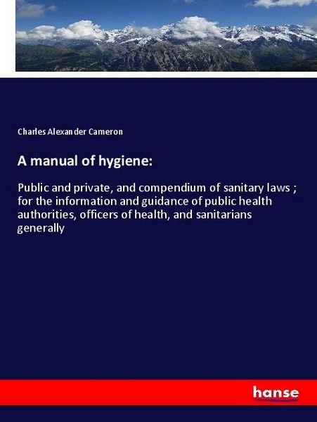 Produktbild: A manual of hygiene: