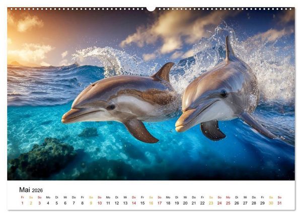 Produktbild: Tiere in ihrer Welt (Wandkalender 2026 DIN A2 quer), CALVENDO Monatskalender