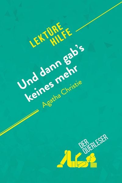 Produktbild: Und dann gab's keines mehr von Agatha Christie (Lekt&uuml;rehilfe)